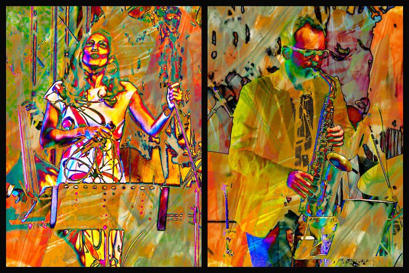 Jazz Collage by Dorothy Berry-Lound