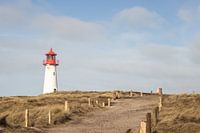 Vuurtoren List-west, Sylt, Duitsland.