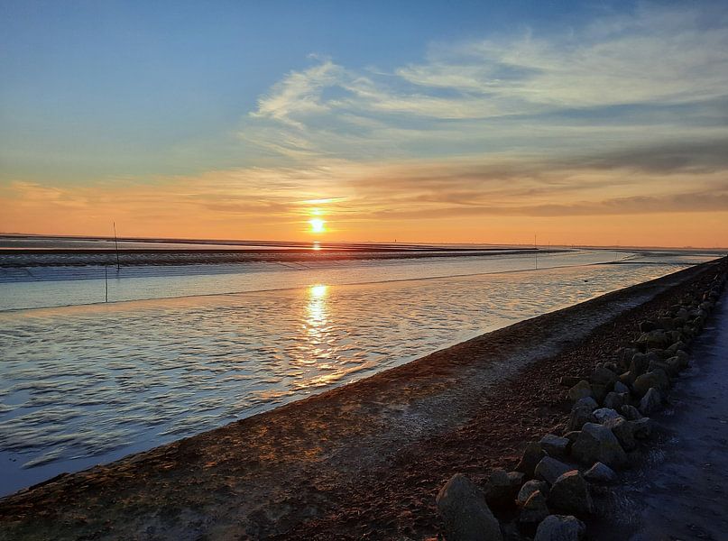 Evening atmosphere with romantic sunset by Michael Godlewski
