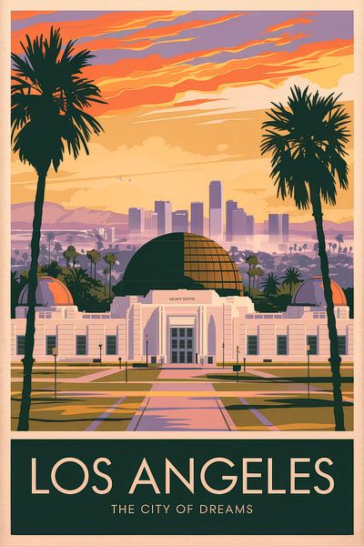 Los Angeles, California by Poster Art Shop