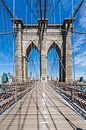 NEW YORK CITY, Brooklyn Bridge & staal draad touwen van Melanie Viola thumbnail