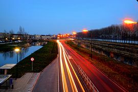 Rondweg in Houten Zuid-West.