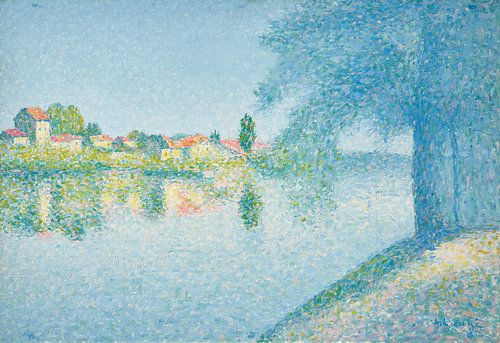 Uitzicht op de kades van de Garonne, Achille Laugé