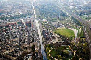 Westergasfabriek, Amsterdam vanuit de lucht van Melvin Erné