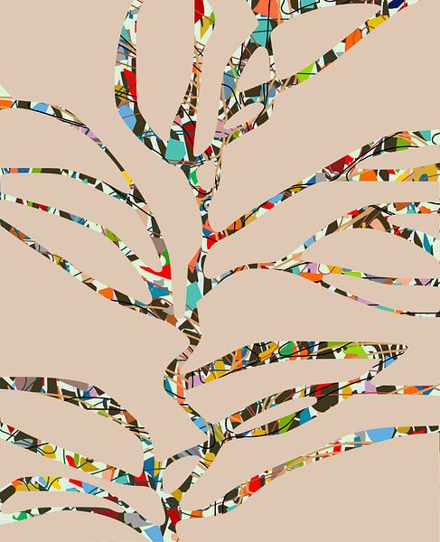 Gekleurde boom 3 van Angel Estevez