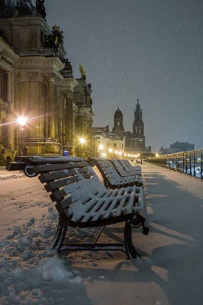 Winter atmosphere at the Terrassenufer by Sergej Nickel