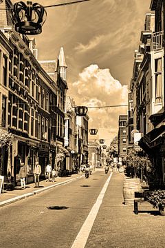 Innere Stadt von Den Haag Niederlande Sepia von Hendrik-Jan Kornelis