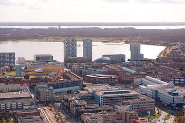 Almere vanuit de hoogte van Brian Morgan