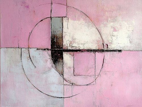 Pink Abstract | Pink Circle by Zen and More