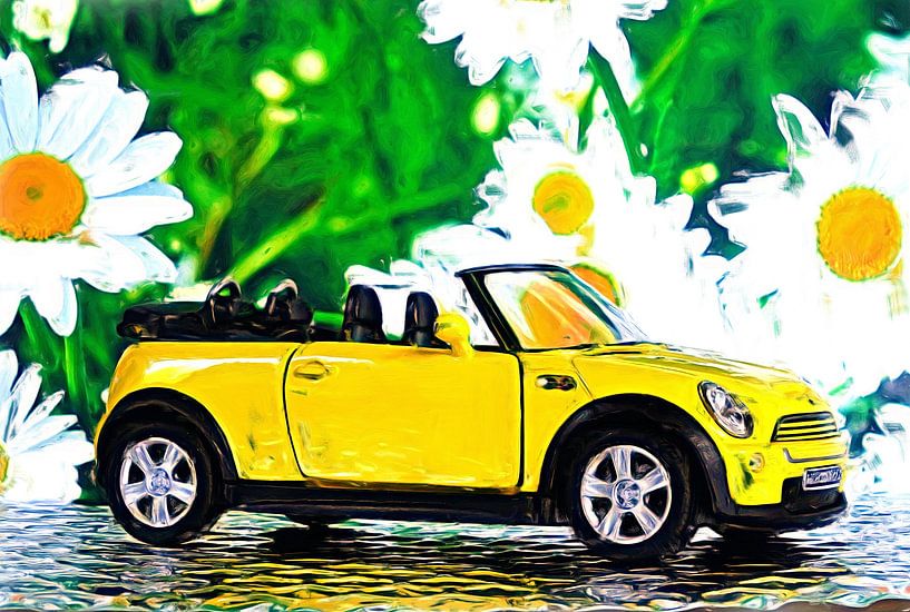 Cabriolet gelb par DeVerviersBelgium