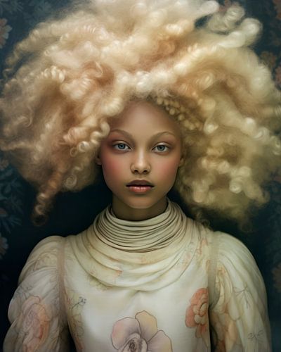 The girl with the blonde curls by Carla Van Iersel