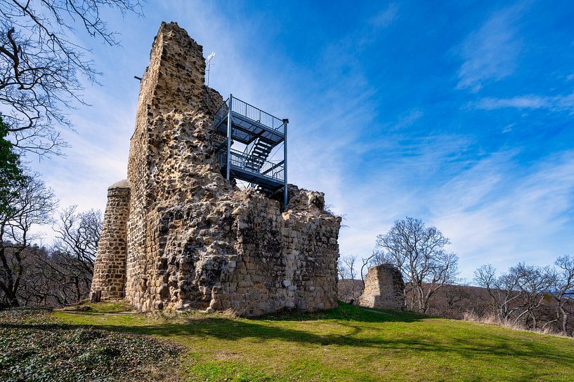 Ein Blick auf die Ruine der Lauenburg im Harz von Andreas Völkel