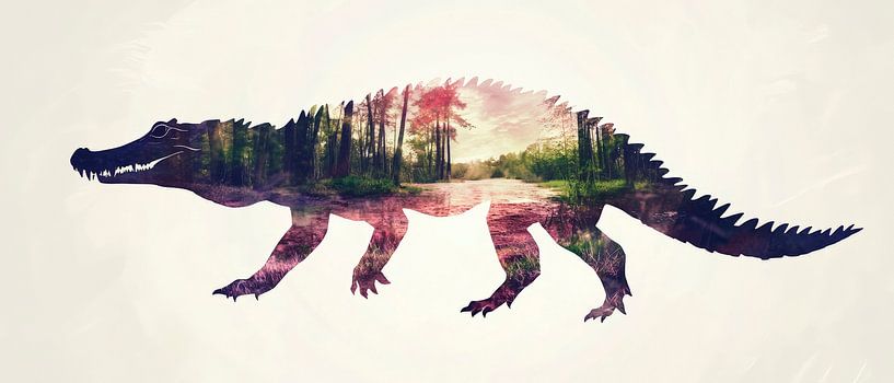 Urzeitliche Landschaftsform von Poster Art Shop