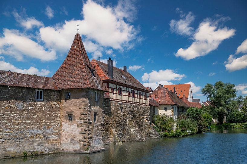 Historische Stadtmauer von Weissenburg in Bayern von ManfredFotos