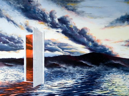 de deur in het meer