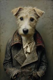 Dog portrait Old Masters - The Rebellious Reporter by Joriali Fine Art