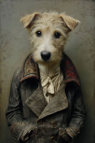 Dog portrait Old Masters - The Rebellious Reporter by Joriali Fine Art