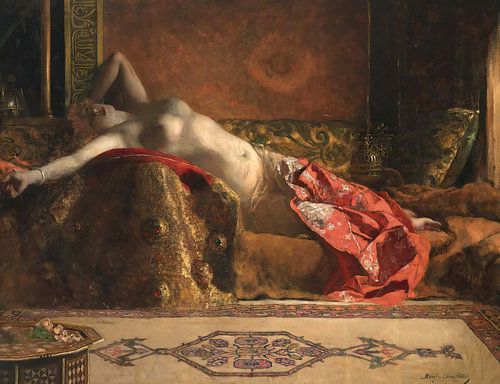 Liggende Odalisque, Jean-Joseph-Benjamin Constant