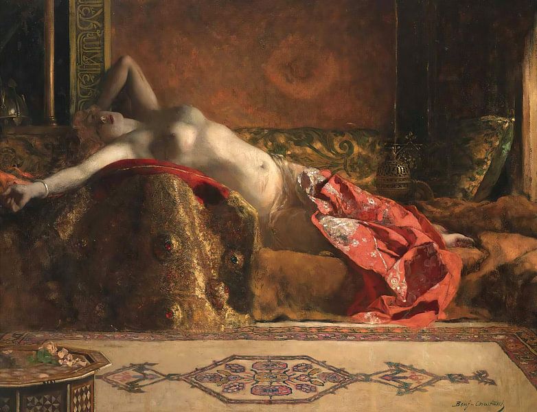 Reclining Odalisque, Jean-Joseph-Benjamin Constant by Masterful Masters