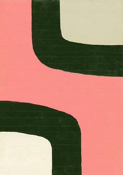 Minimalistisches Farbband Design Pink Schwarz von Niklas Maximilian