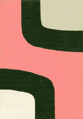 Minimalistisch lintdesign roze zwart