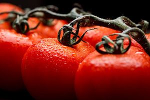 Vine tomatoes in close-up I by Mister Moret