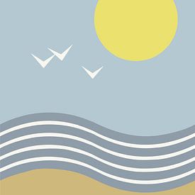 Zonnige stranddag van DE BATS designs