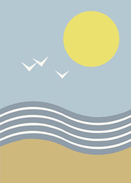 Sunny beach day by Atelier Hedy Marguerite
