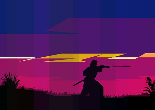 The Last Samurai Silhouette