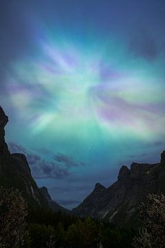 Aurora Borealis over Trollstigen by Bart Berendsen