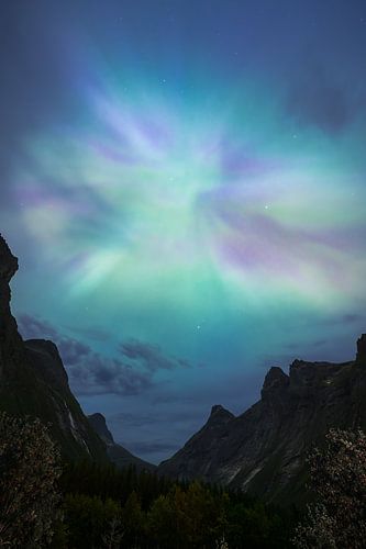 Aurora Borealis über Trollstigen
