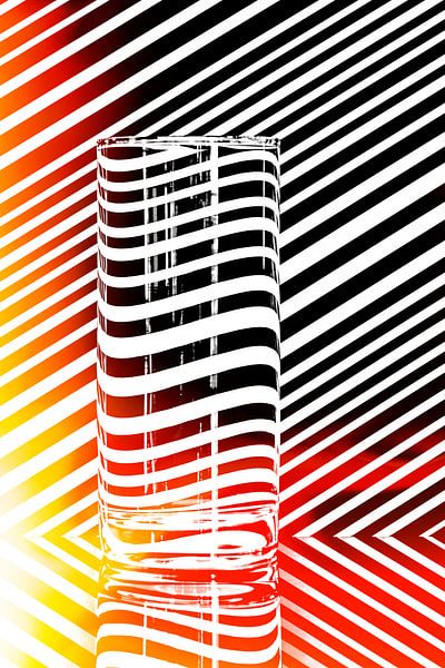 Distortion in a glass by Wim Stolwerk