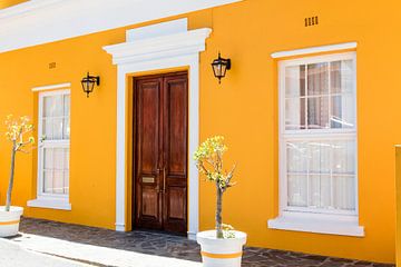 Farbige Häuser in Bo Kaap in Kapstadt, Südafrika, Afrika von WorldWidePhotoWeb