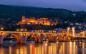 Heidelberg le soir, Allemagne
