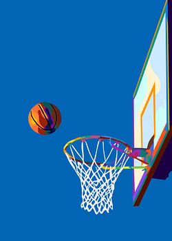 Basketball in pop art