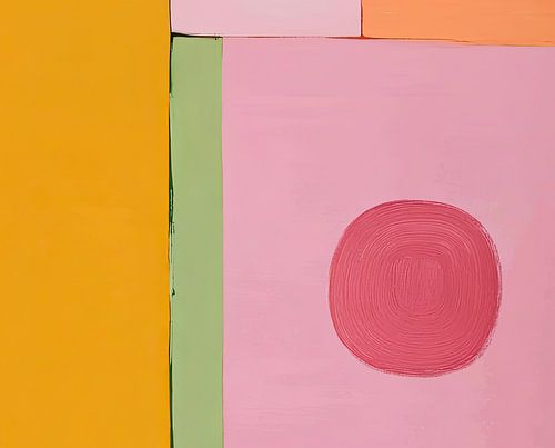 Abstract painting in modern colours