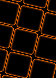 Gloeiend oranje geometrisch raster