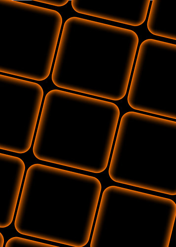 Leuchtend orangefarbenes geometrisches Raster