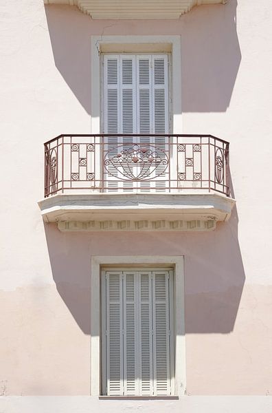 French Balcony in Soft Pink Colours by Henrike Schenk