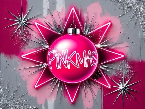 Pinkmas Bauble - Neon Glam Statement