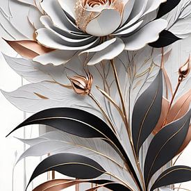 Abstrakte Blume von Nicolette Vermeulen