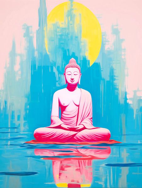 bouddha rose par Virgil Quinn - Decorative Arts
