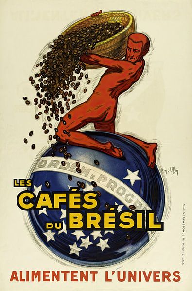 Jean d&#039;Ylen - Les Cafes Du Bresil Alimentent L’univers (1930) von Peter Balan