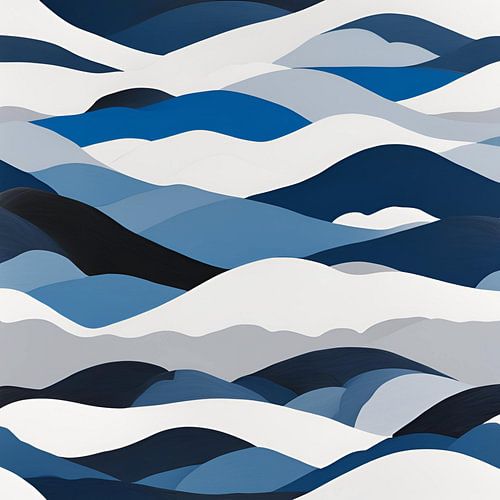 Blaue Berge 2.0 Malerei