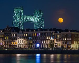 De Hef und Nordinsel mit Supermoon