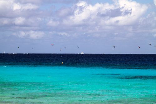 Bonaire kitesurf wedstrijd in volle gang