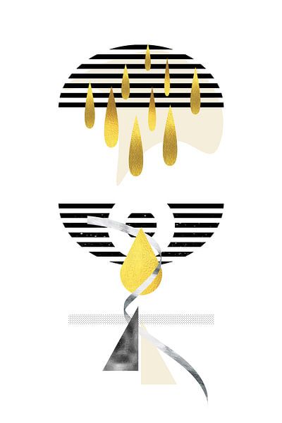 ART GRAPHIQUE Pluie précieuse par Melanie Viola