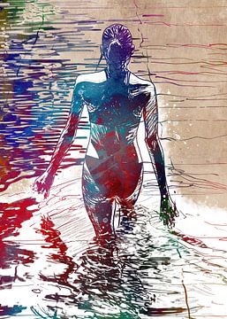 Swimming sport art  4 #swimmer #sport by JBJart Justyna Jaszke