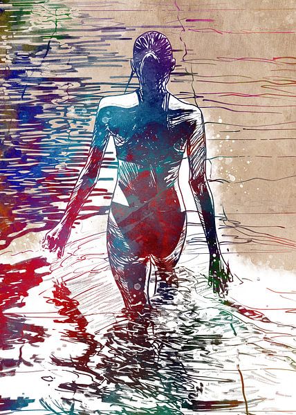 Swimming sport art  4 #swimmer #sport by JBJart Justyna Jaszke