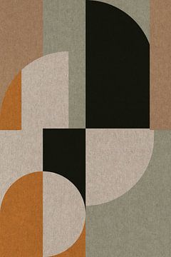 Geometrische Retro Kunst: Scandinavisch Industrieel Minimalisme 5 van Dina Dankers
